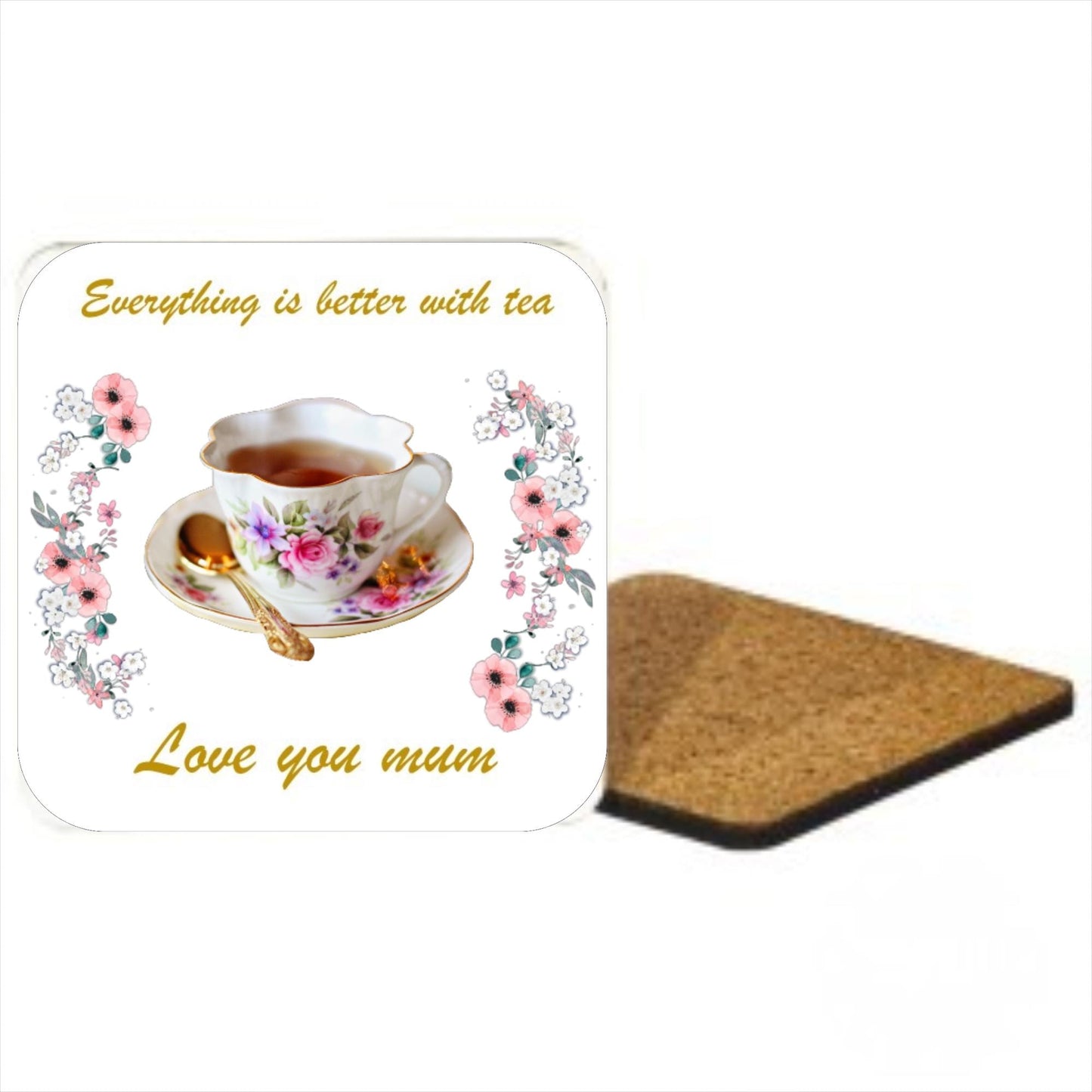 Unique Tea Coaster for Mom, Handmade Ceramic Coasters, Tea Coaster For Mom, Mother's Day Gift, Gift For Her, Gift For Mom, Home Decor