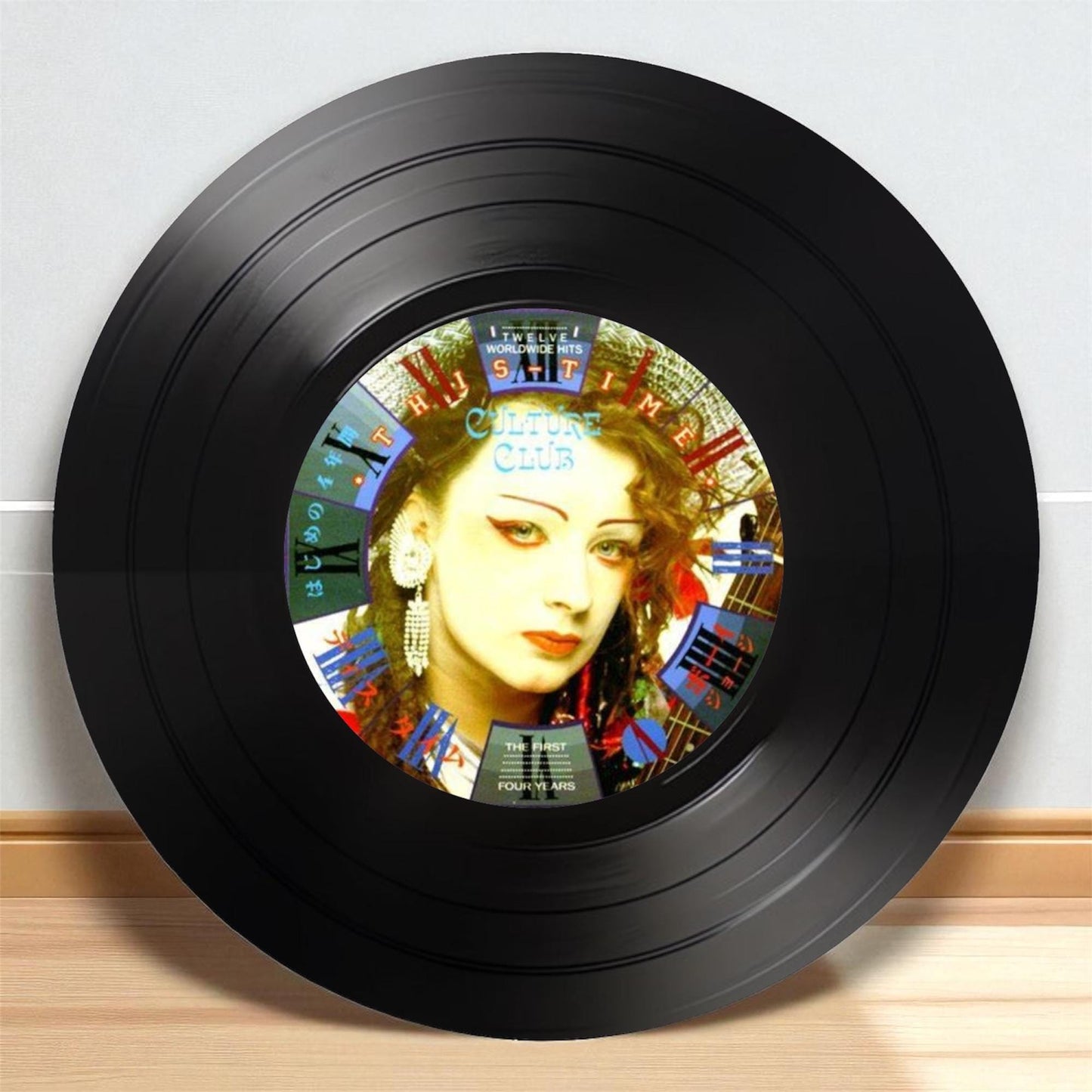 Set of 4 Culture Club Round Record Coasters Retro Decor, Man Cave Decor,  Rock Band, Music Themed, Rock Music Gift, Culture Club  gift,