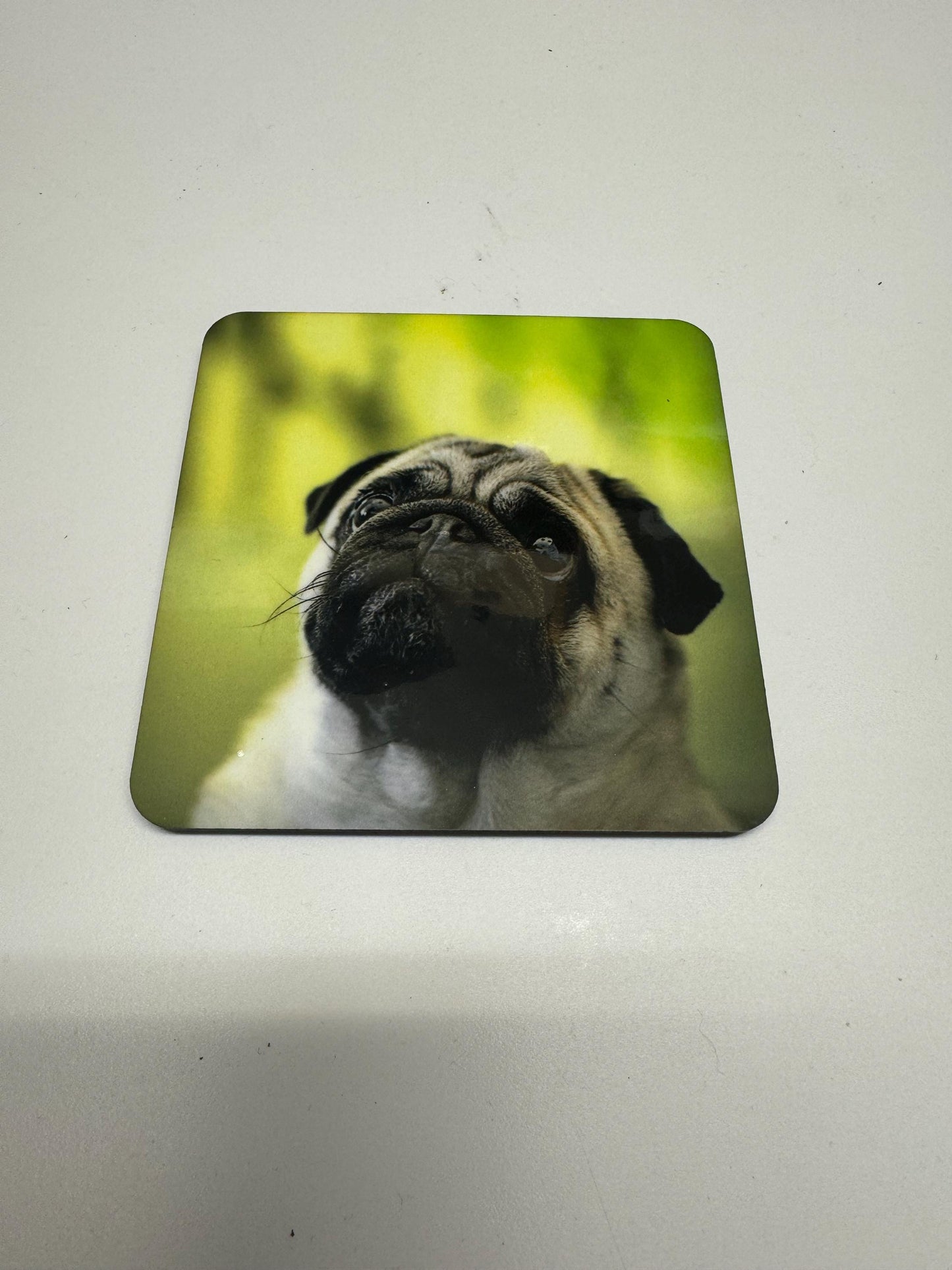 Set of 4 pug coasters | Dog lovers coasters | Mother's Day gifts | Lovely pugs| Dining room accessories| Living room accessories| gift for |