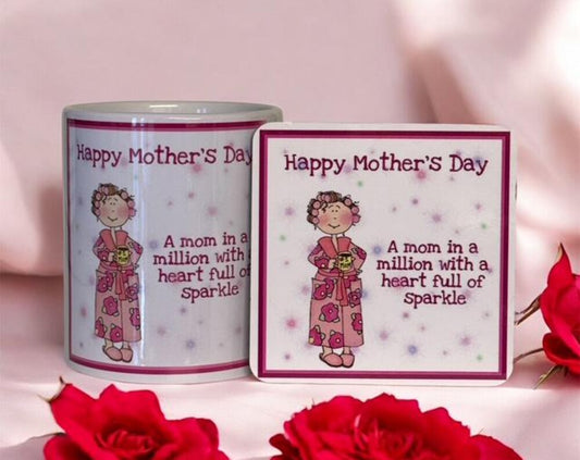 Mother's Day Mug and Coaster Set, Perfect Gift for Mom, Gift For Mom, Mothers Day Gift, Gift For Mother, Mothers Day Keepsake, Mothers Day Coffee Set, Mothers Day Mug